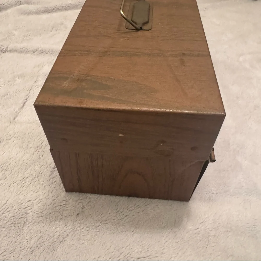 Porta File Security Box Homespra Locking Metal File Box w/ Key‎ Vintage 1970s